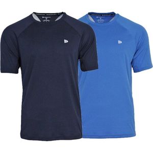 Donnay - 2-Pack Sport T-shirt AndreÌ - Multi sportshirt - Sportshirt - Navy True blue