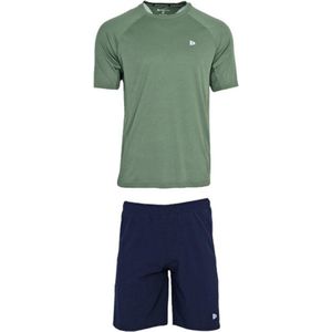 Donnay - Multi Sportset Jim - Trainingsset - Navy/Jungle green - Korte Broeken