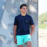 3-Pack Donnay T-shirt (599008) - Sportshirt - Heren - Charcoal-marl Navy Lemon green (571)