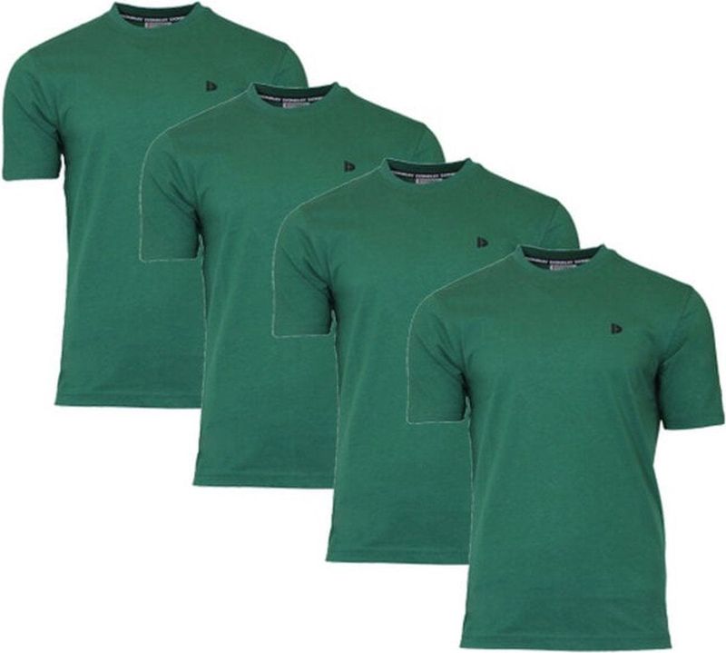Donnay - Vince - T-shirt - Forest green - 4-Pack - Heren