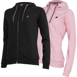 Donnay - Anna - Vest met Capuchon - Zwart/Pink - 2-Pack - Dames