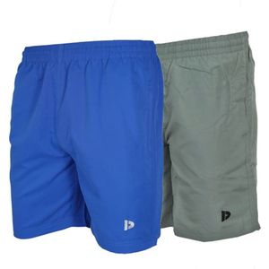 2-Pack Donnay - Micro Fibre Short (Ian) - Sportbroek - Heren - Royal-blue/Jungle green (609) - maat XL