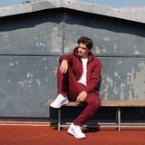 Donnay - Joggingbroek met elastiek (Jack) - Sportbroek - Heren - Burgundy ()