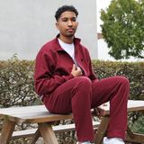 Donnay - Joggingbroek rechte pijp (Wess) - Sportbroek - Heren - Burgundy ()