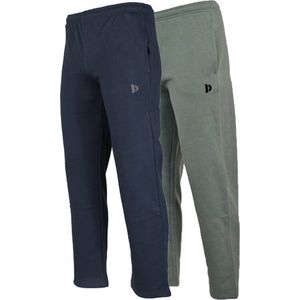 2-Pack Donnay - Joggingbroek rechte pijp (Wess) - Sportbroek - Heren - Navy/Jungle green (547)