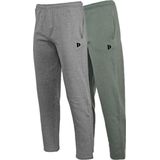 Donnay - Joggingbroek Wess - Sportbroek - Silver-marl/Jungle green