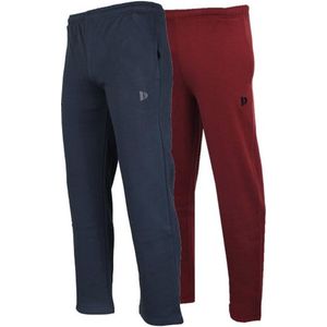 2-Pack Donnay - Joggingbroek rechte pijp (Wess) - Sportbroek - Heren - Navy/Burgundy (630)