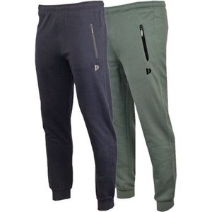 2-Pack Donnay - Joggingbroek met elastiek (Jack) - Sportbroek - Heren - Navy/Jungle green (547)