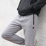 2-Pack Donnay - Joggingbroek met elastiek (Jack) - Sportbroek - Heren - Silver-marl/Jungle green (594) - maat S