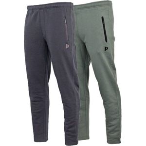 2-Pack Donnay - Joggingbroek met rechte pijp (Sky) - Sportbroek - Heren - Navy/Jungle green (547)