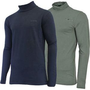 CampriName Skipully - Wintersportpully - Navy/Jungle green