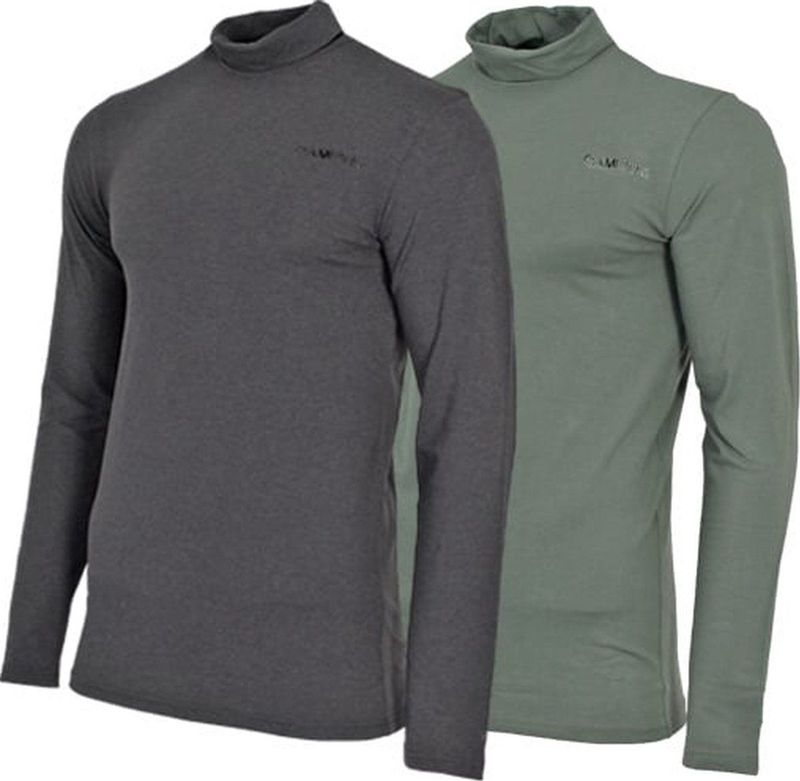 Campri Skipully - 2-Pack - Wintersportpully - Charcoal Marl en Jungle Green