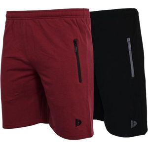 Donnay - Nick - Sportshort - Burgundy/Black - 2-Pack