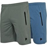 Donnay - Joggingshort Nick - Jungle green/Denim blue - Sportshort - 2-Pack