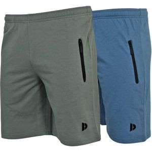 Donnay - Joggingshort Nick - Jungle green/Denim blue - Sportshort - 2-Pack