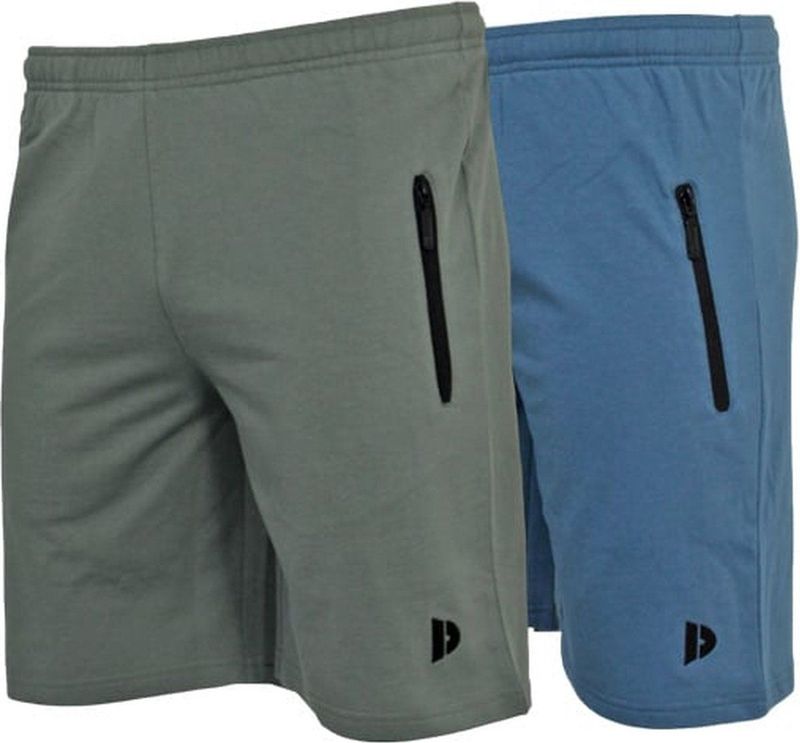 Donnay - Joggingshort Nick - Jungle green/Denim blue - Sportshort - 2-Pack