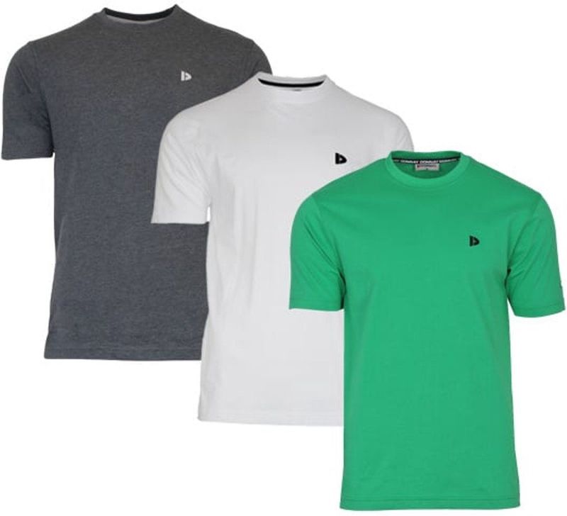 Donnay - Vince - T-shirt - Zwart - 100% Katoen