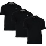 Donnay - Noah - Sportpolo - Zwart - 3-Pack