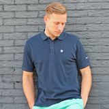 Donnay - Polo Noah - Sportpolo - Navy/Charcoal/Grass green