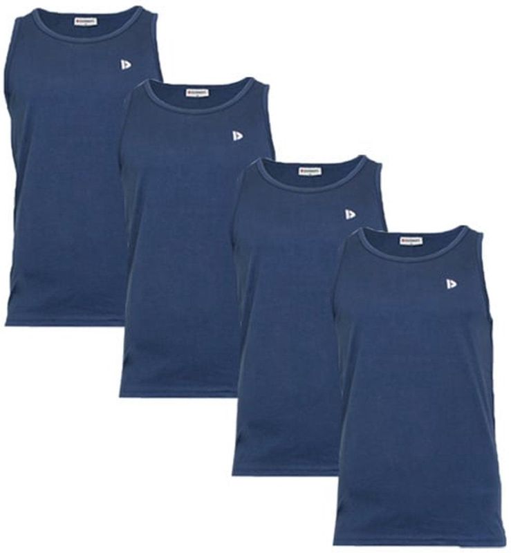 4-Pack Donnay Muscle shirt (589006) - Tanktop - Heren - Navy (010)