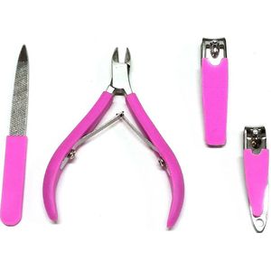 Rojafit Budget Nagelknipset - 4 Delig - RVS - Rose