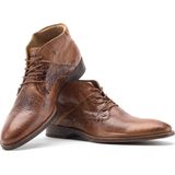 Rehab - Adriano - Geklede Schoen - Cognac - Leer - Krokodillenprint