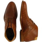 Rehab - Adriano - Geklede Schoen - Cognac - Leer - Krokodillenprint