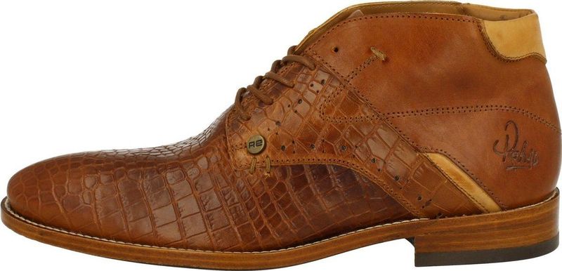 Rehab - Adriano - Geklede Schoen - Cognac - Leer - Krokodillenprint