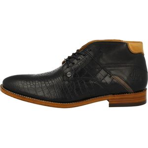 Rehab - Adriano - Geklede Schoen - Croco Nero - Leer