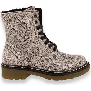 Bullboxer - AOL501E6L - Veter Boots - Zwart Print - Leer