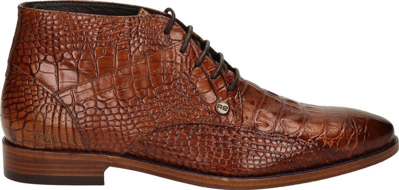 Rehab - Barry Croco - Nette Schoenen - Brown - Leer - Krokodillen Patroon