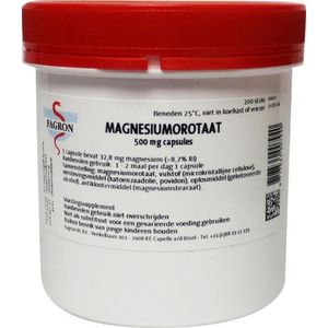 Fagron Magnesium orotaat 500 mg 200 capsules