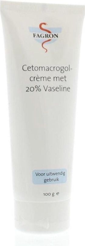 Fagron - Cetomacrogolcrème - 20% Vaseline - Hydraterende Crème