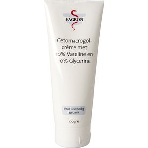 Fagron Cetomacrogol Crème 10% Vaseline & Glycerine 100 gr