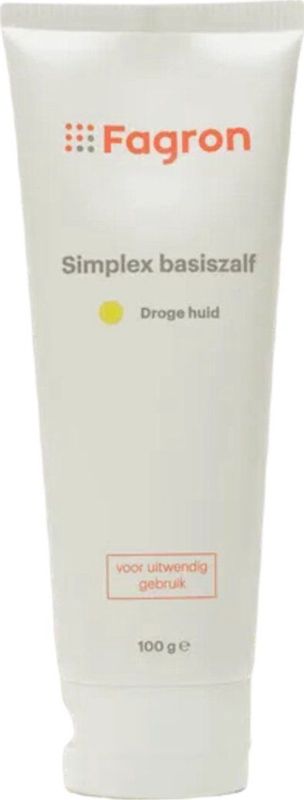 Fagron - Simplex Basiszalf - Droge Huid - 100 gram - Vaseline en Paraffine