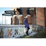 AGU Seq - Regenparka/Poncho - Dames - Blauw Dessin