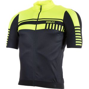AGU Jersey SS Naro  Fietsshirt - Maat L  - Mannen - zwart/geel