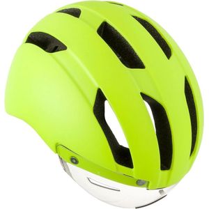 AGU Urban Pedelec Fietshelm - Fluo Geel - L/XL - E-Bike geschikt