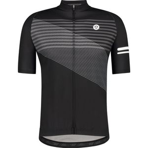 AGU Striped Fietsshirt Essential Heren - Zwart