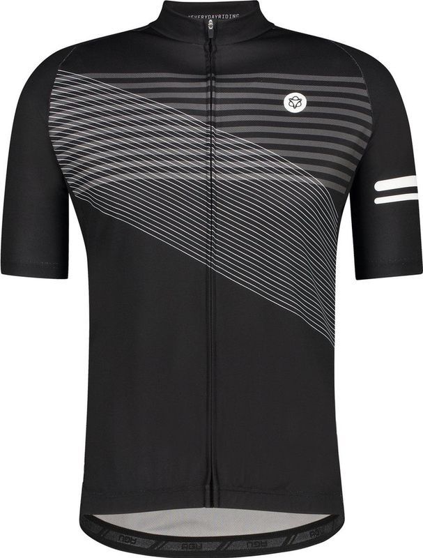 Fietsshirt AGU Men Striped Essential Black