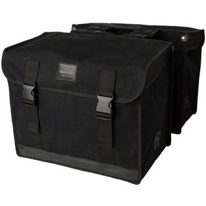 Fastrider Canvas 37 Dubbele Fietstas Zwart - 65L