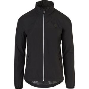 AGU GO Regenjas Essential - Regenjas Dames & Heren - Ademende en Waterdichte Regenjas - Fietsjack - Zwart - L