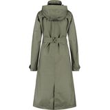 AGU Trench Coat Long Regenjas - Groen Pistachio - Dames