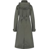 AGU Trench Coat Long Regenjas - Groen Pistachio - Dames