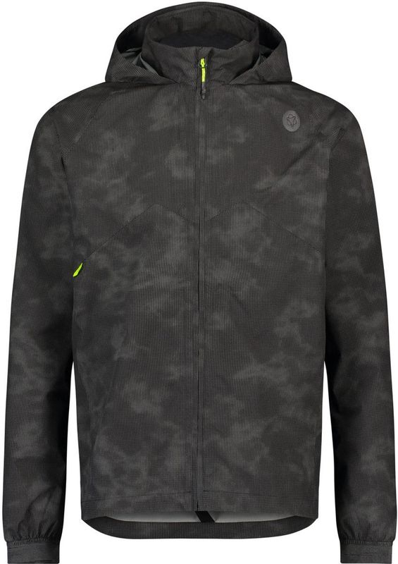 AGU Compact Regenjas Commuter - Zwart - Reflecterend - Gerecycled Polyester
