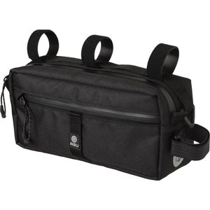 AGU Bikepacking Bar Bag Stuurtas Venture - Zwart - 2 L - Waterafstotend, Reflecterend, Eenvoudige Montage, 100% Gerecycled Polyester