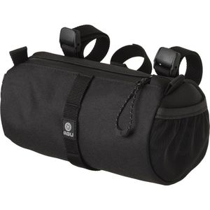 AGU Stuurtas Roll Bag, 1,5 l, fietstas voor fietspacking, waterafstotend, reflecterend, eenvoudige montage, 100% gerecycled polyester, zwart