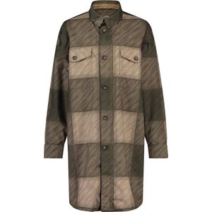 Regenjas AGU Women Oversized Rain Shirt Winter Rain Urban Outdoor Army Green Check-XXL