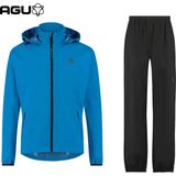 AGU GO Regenpak Essential Dames & Heren - Blauw - S - Waterdicht & Ademend