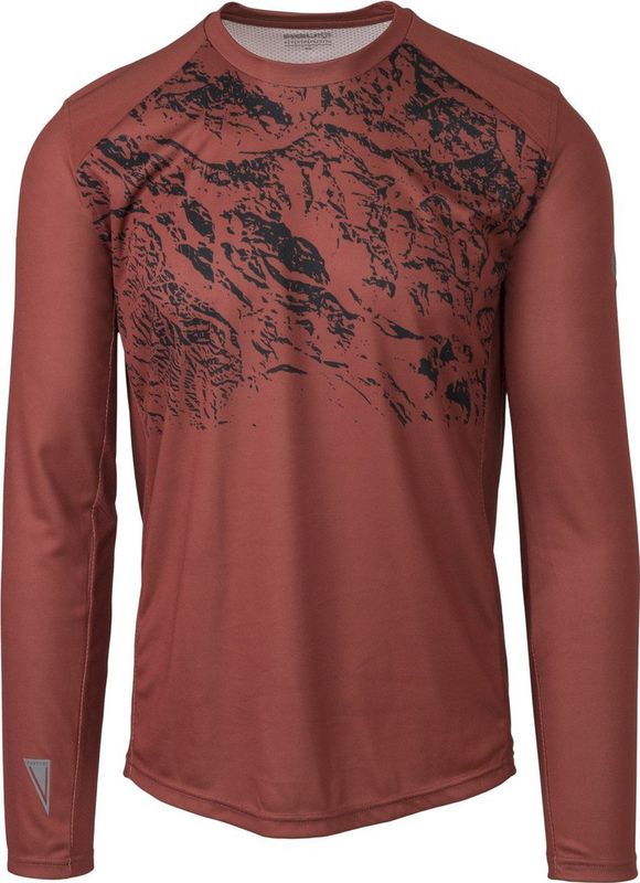 MTB Fietsshirt Lange Mouwen Venture Unisex - Rood